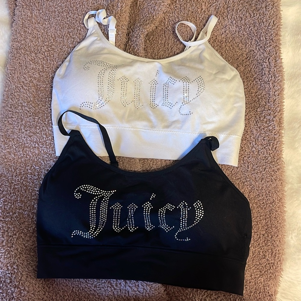 Juicy Couture 2 Pack Rhinestone Bralettes